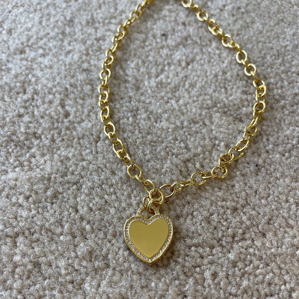 NWOT Gorjana Gold Heart Necklace